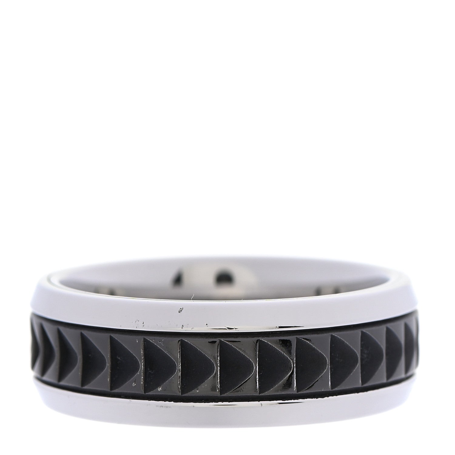 Tiffany Stainless Steel Titanium Paloma Picasso Caliper Band Ring 63 10.5 3 of 4