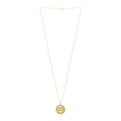 Jennifer Meyer 18K Yellow Gold Diamond Good Luck Pendant Necklace 3 of 5