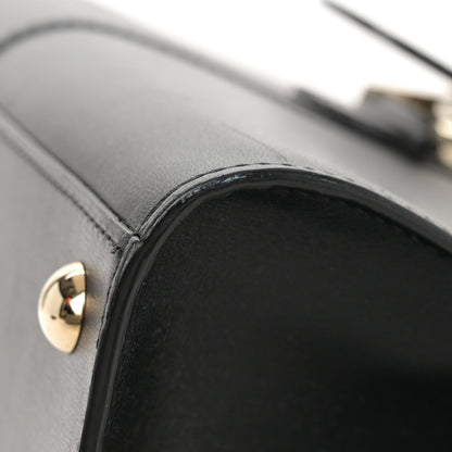Delvaux Box Calfskin MM Brillant Satchel Black 14 of 15