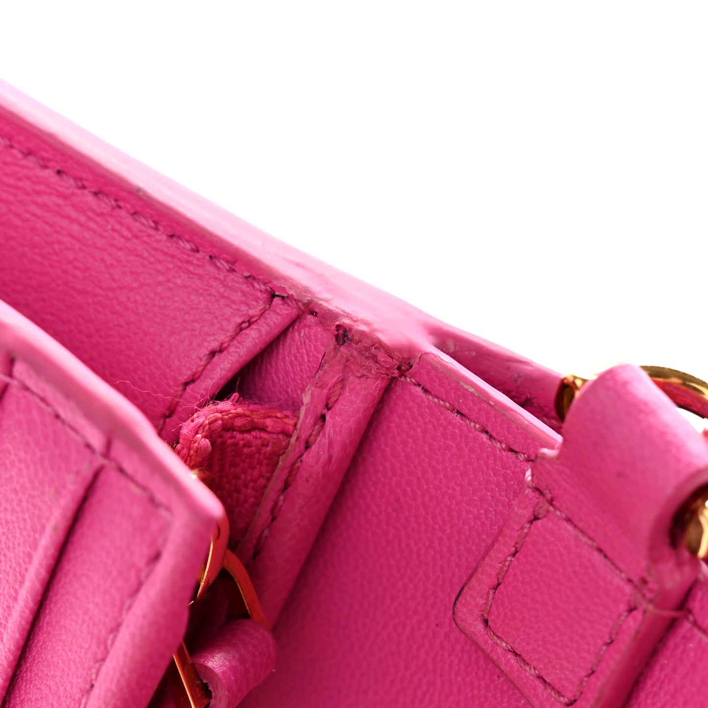 Calfskin Greca Goddess Chain Wallet Pink