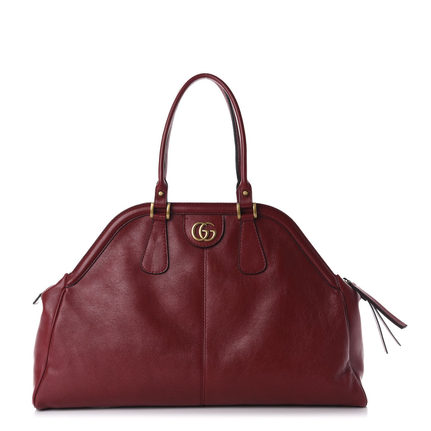 Calfskin Large Re(Belle) Top Handle Bag Red