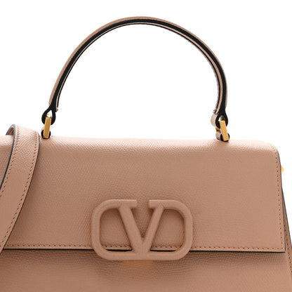 Valentino Garavani Grainy Calfskin Small VSling Top Handle Bag Poudre 7 of 11
