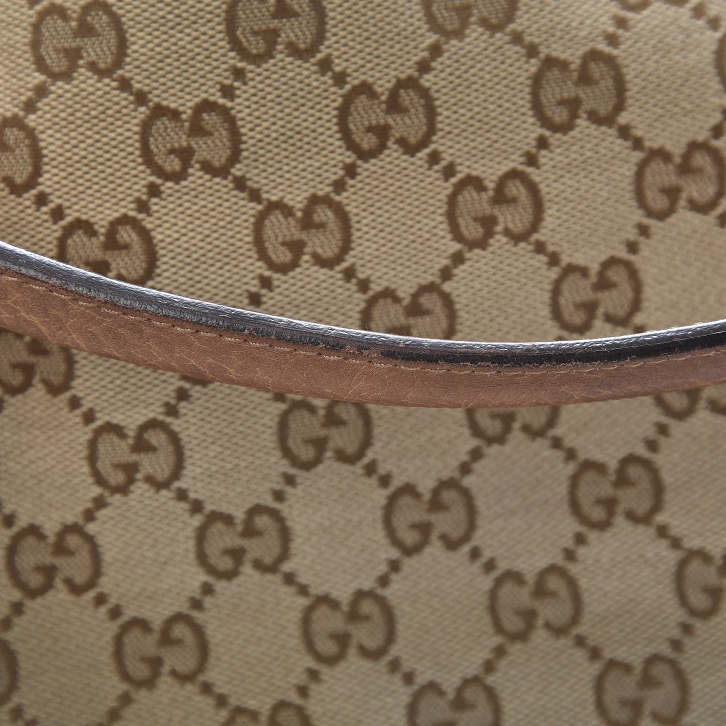 Monogram Old Libeccio Medium Miss GG Top Handle Bag Beige Ebony Light Brown