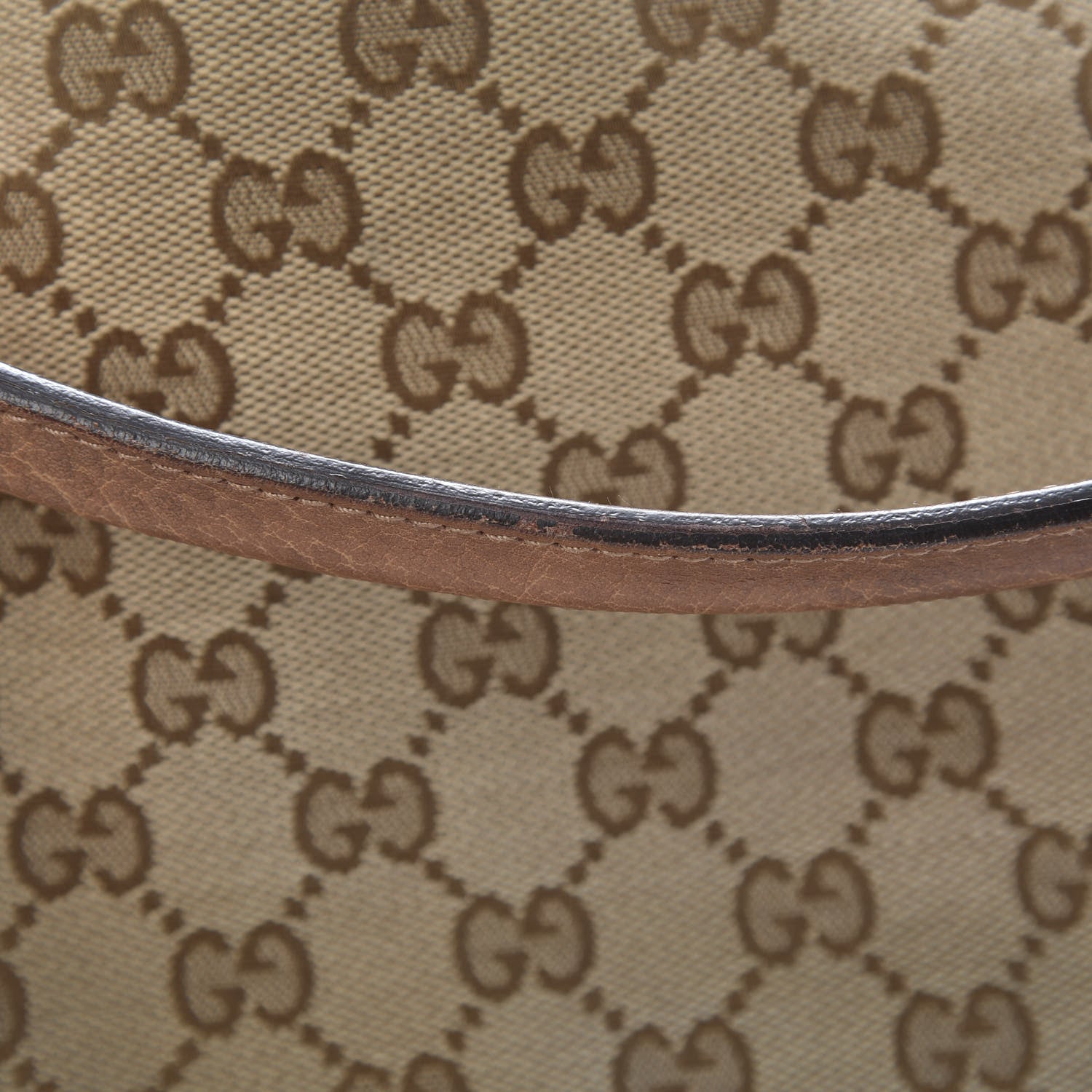Gucci Monogram Old Libeccio Medium Miss GG Top Handle Bag Beige Ebony Light Brown 15 of 18