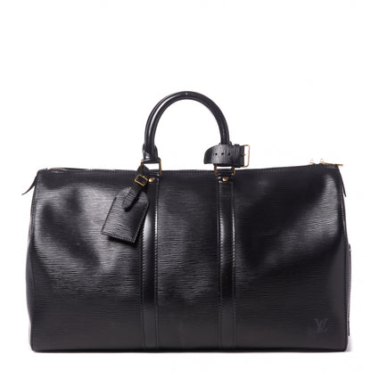 Louis Vuitton Epi Keepall 45 Black 1 of 9