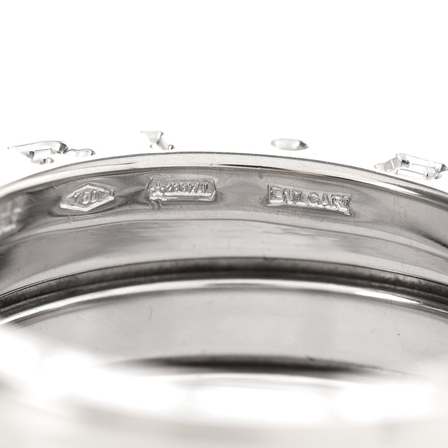 Bulgari 18K White Gold B.Zero1 Three-Band Ring 50 5.25 7 of 7