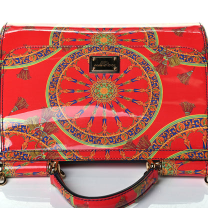 Dolce & Gabbana Vernice Printed Medium Miss Sicily Satchel Multicolor 6 of 6