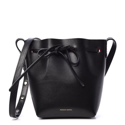 Mansur Gavriel Calfskin Mini Mini Bucket Bag Black Flamma 1 of 7