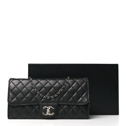 Chanel Lambskin Quilted Clutch with Chain Flap Black 13 of 13
