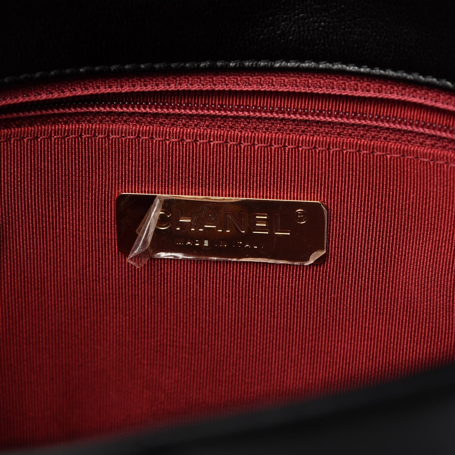 Chanel Shiny Goatskin Quilted Medium Chanel 19 Flap Black 8 of 11