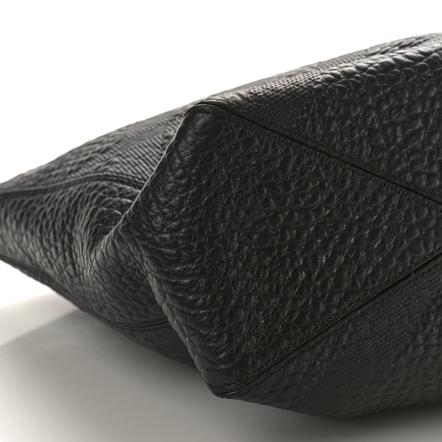 Burberry Heritage Grain Check Embossed Medium Dewsbury Tote Black 7 of 8