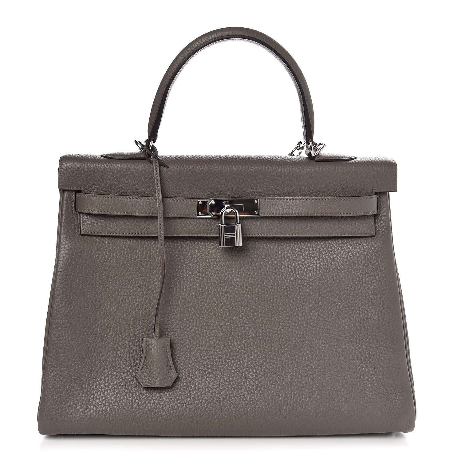 Hermes Taurillon Clemence Kelly Retourne 35 Etain 1 of 40