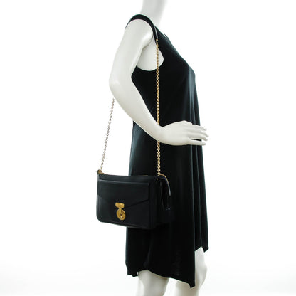 Celine Calfskin Envelope Shoulder Bag Navy 2 of 11