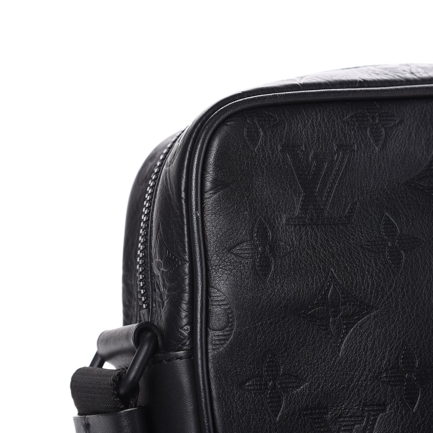 Calfskin Monogram Shadow Danube PM Black
