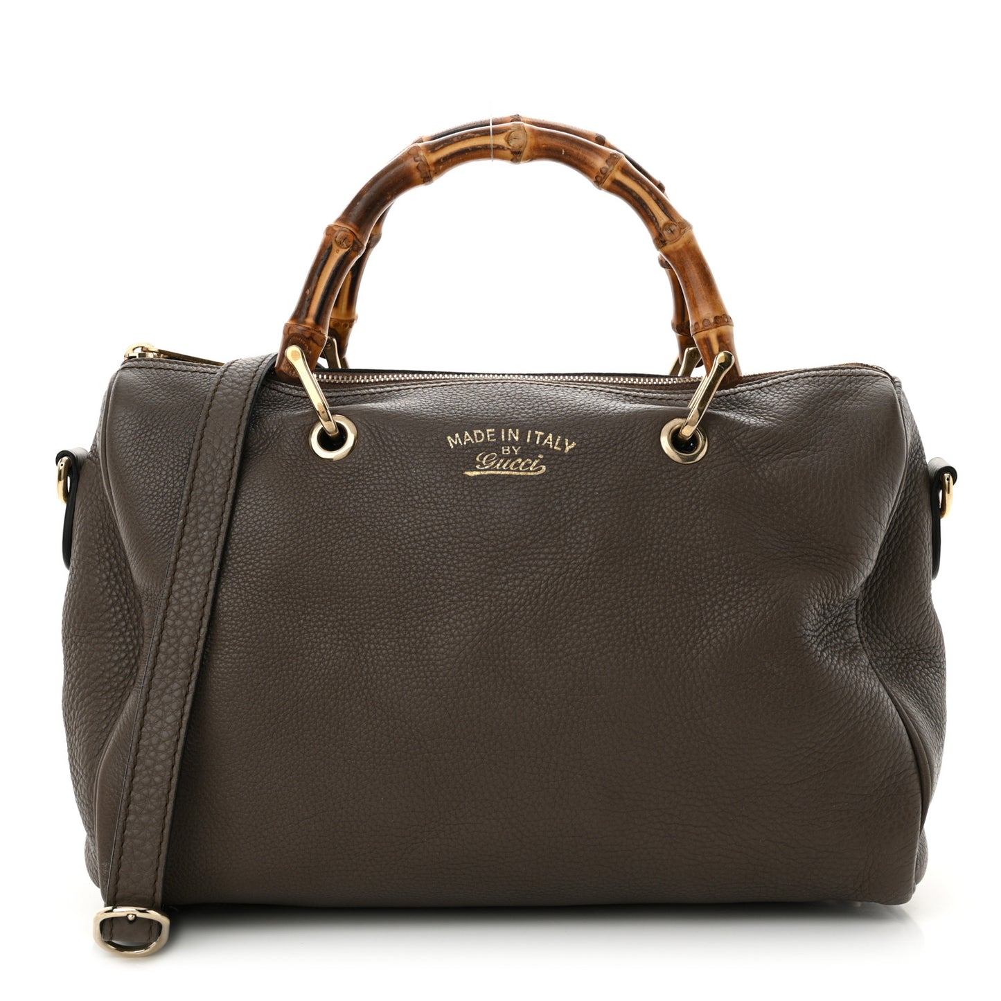 Calfskin Medium Bamboo Shopper Boston Taupe