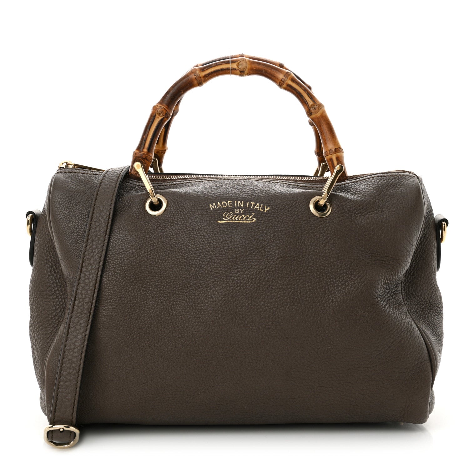 Gucci Calfskin Medium Bamboo Shopper Boston Taupe 1 of 12
