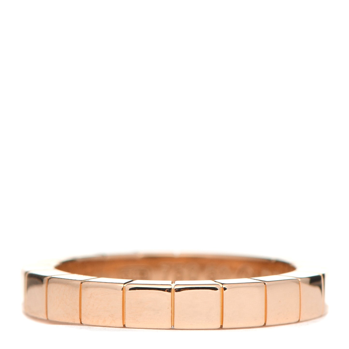 18K Pink Gold 3mm Lanieres Ring 50 5.25