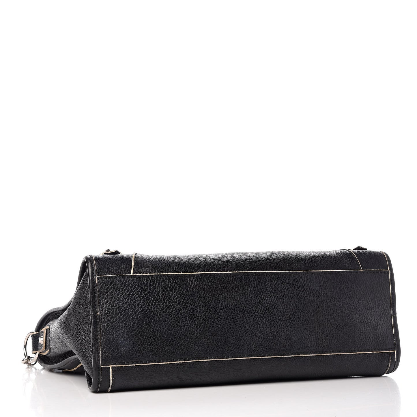 Supple Grained Calfskin Classic Silver Hardware Highlight City Black