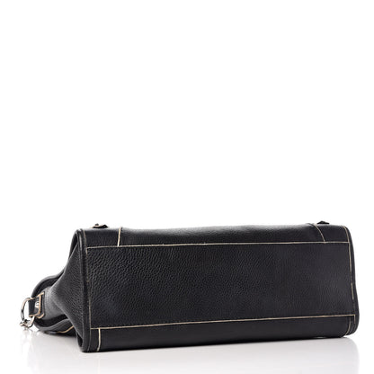 Balenciaga Supple Grained Calfskin Classic Silver Hardware Highlight City Black 4 of 28