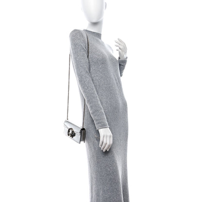 Gucci Metallic Calfskin Super Mini Dionysus Shoulder Bag Silver 3 of 9