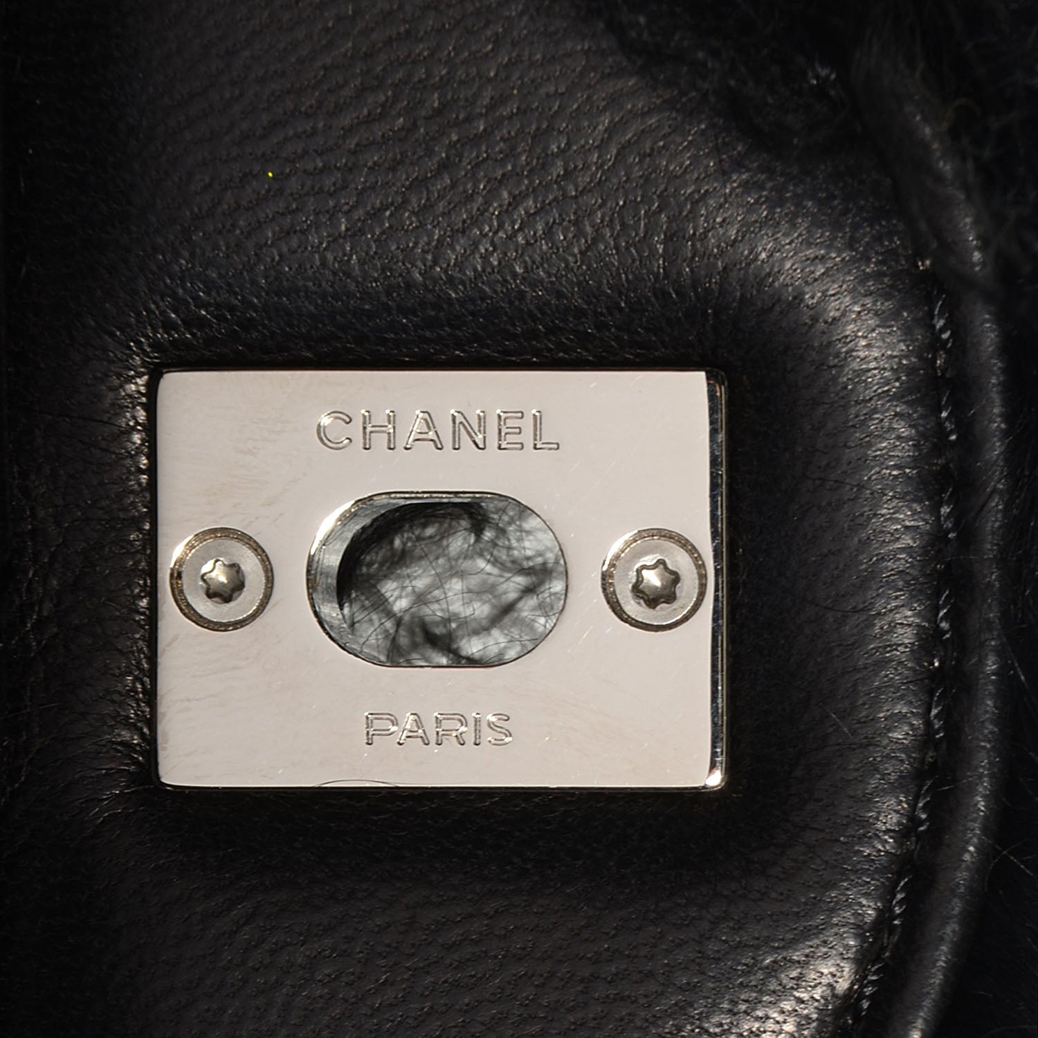 Chanel Lambskin Goat Fur Tibet Medium Flap with Mini Bag Black 8 of 8