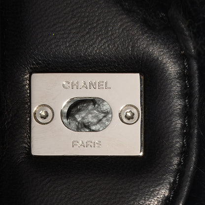 Chanel Lambskin Goat Fur Tibet Medium Flap with Mini Bag Black 8 of 8