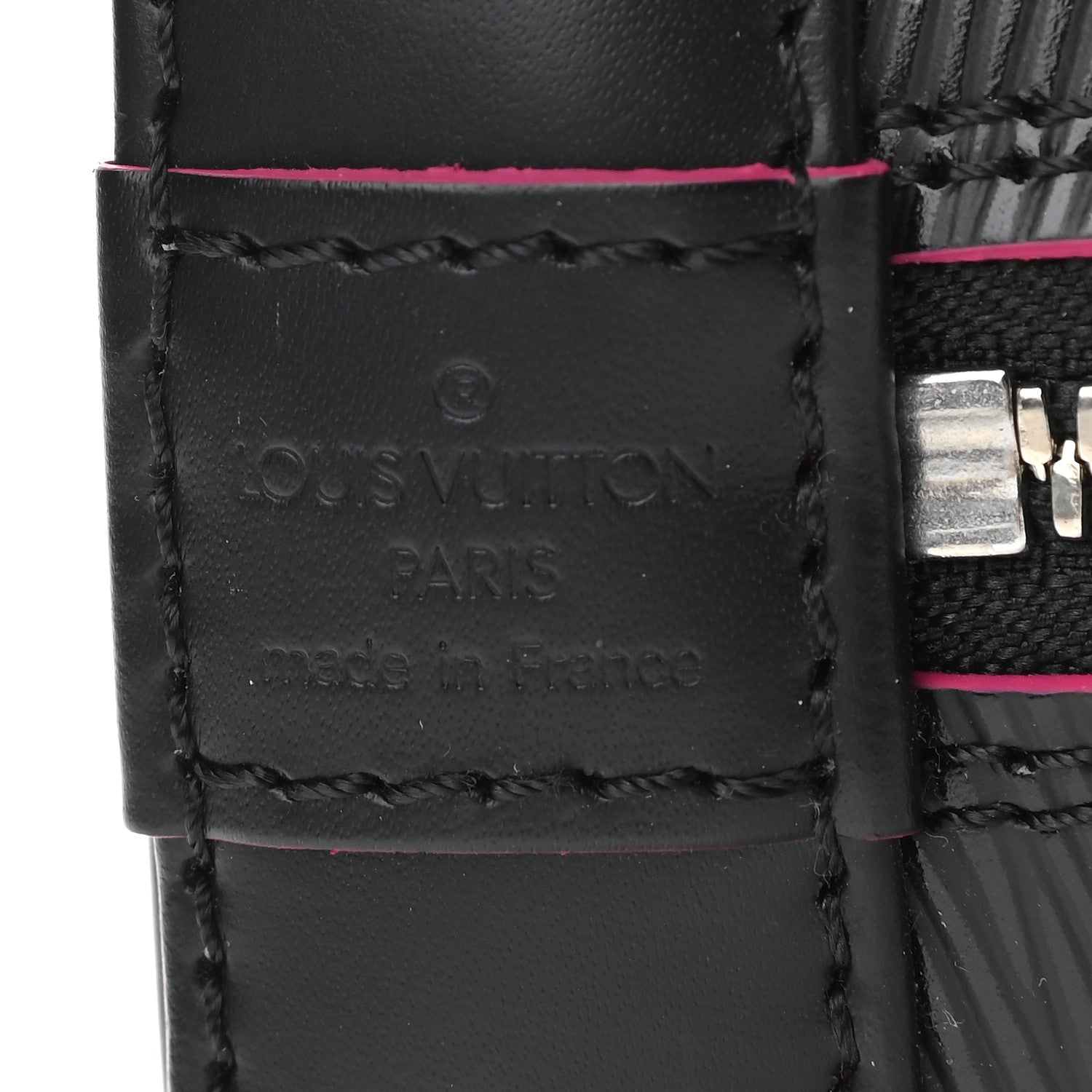 Louis Vuitton Epi Alma BB Black Hot Pink 6 of 8