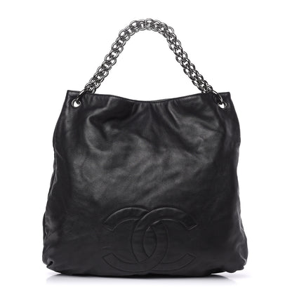 Chanel Lambskin Large Soft and Chain Hobo Black 1 of 10