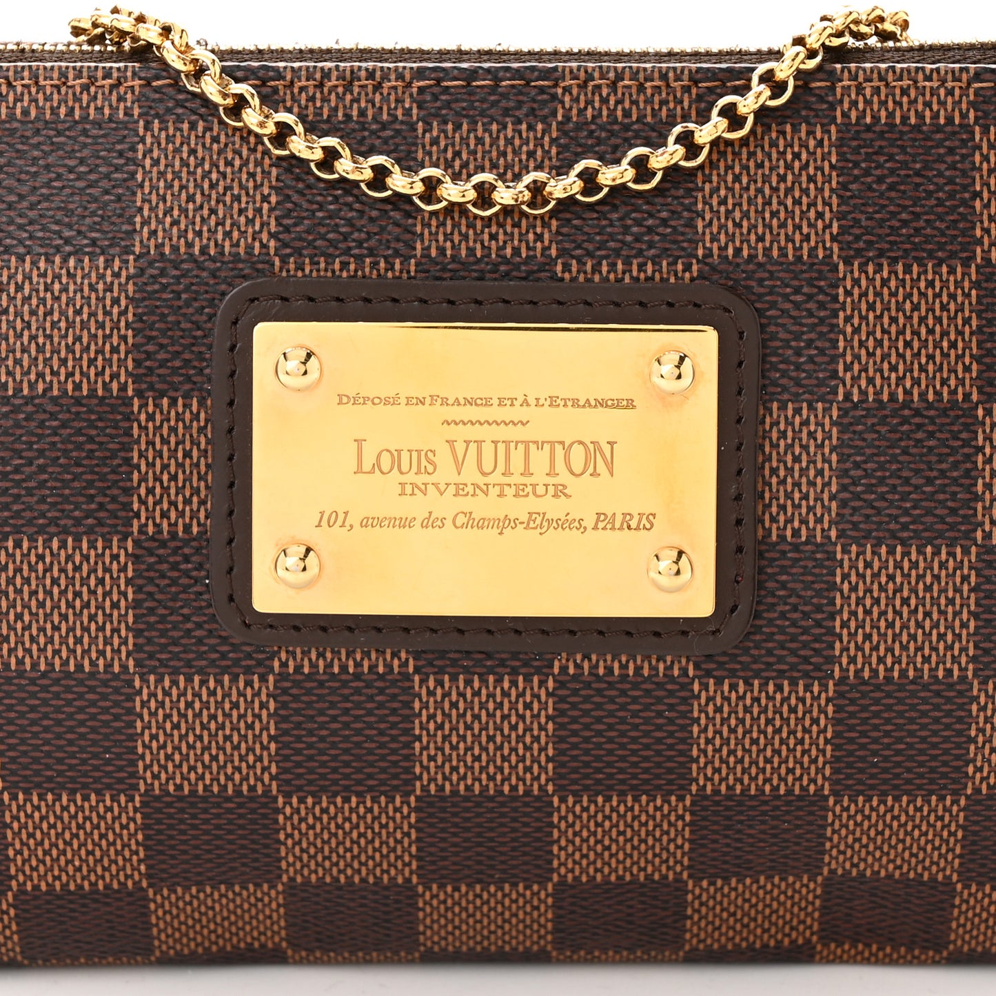 Damier Ebene Eva Clutch
