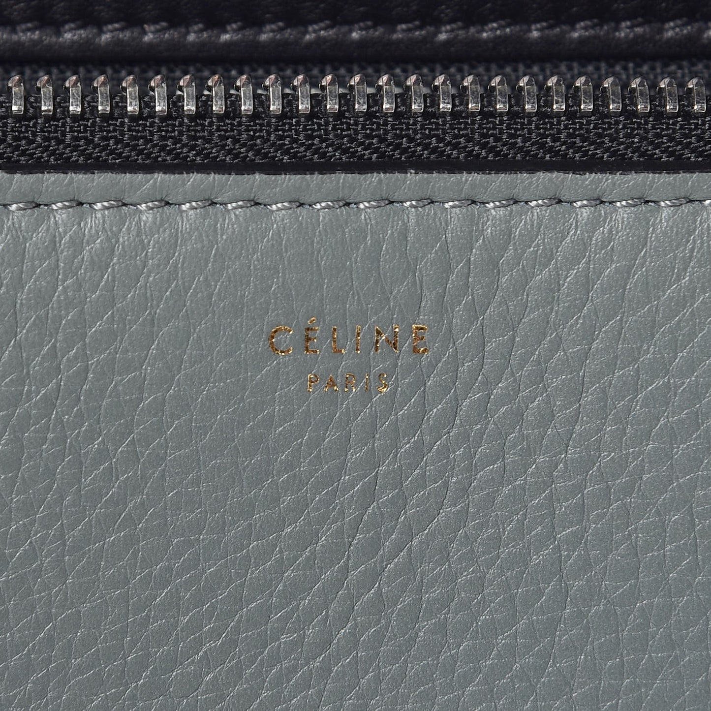 Calfskin Medium Bi-Color Edge Shoulder Bag Almond