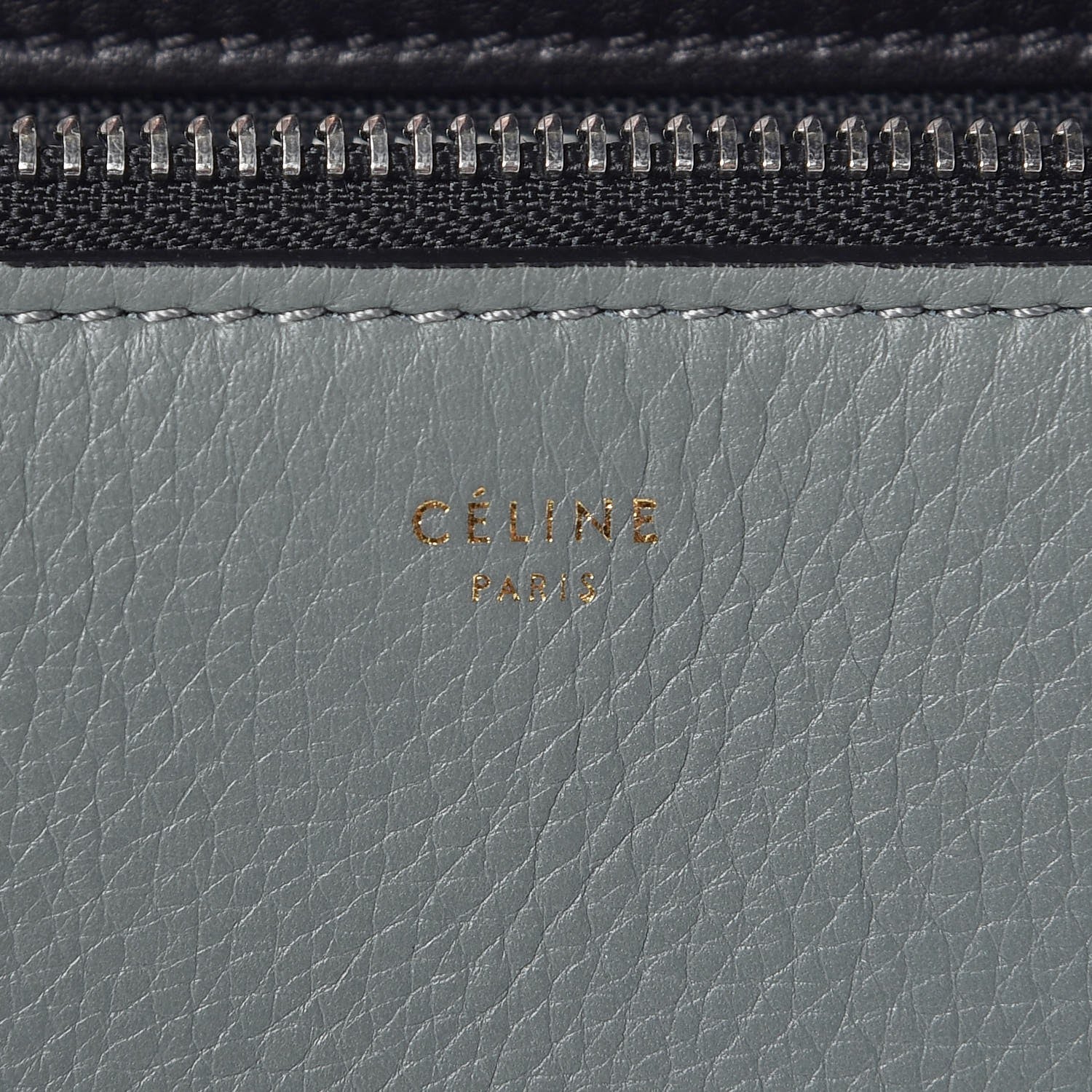 Celine Calfskin Medium Bi-Color Edge Shoulder Bag Almond 6 of 16