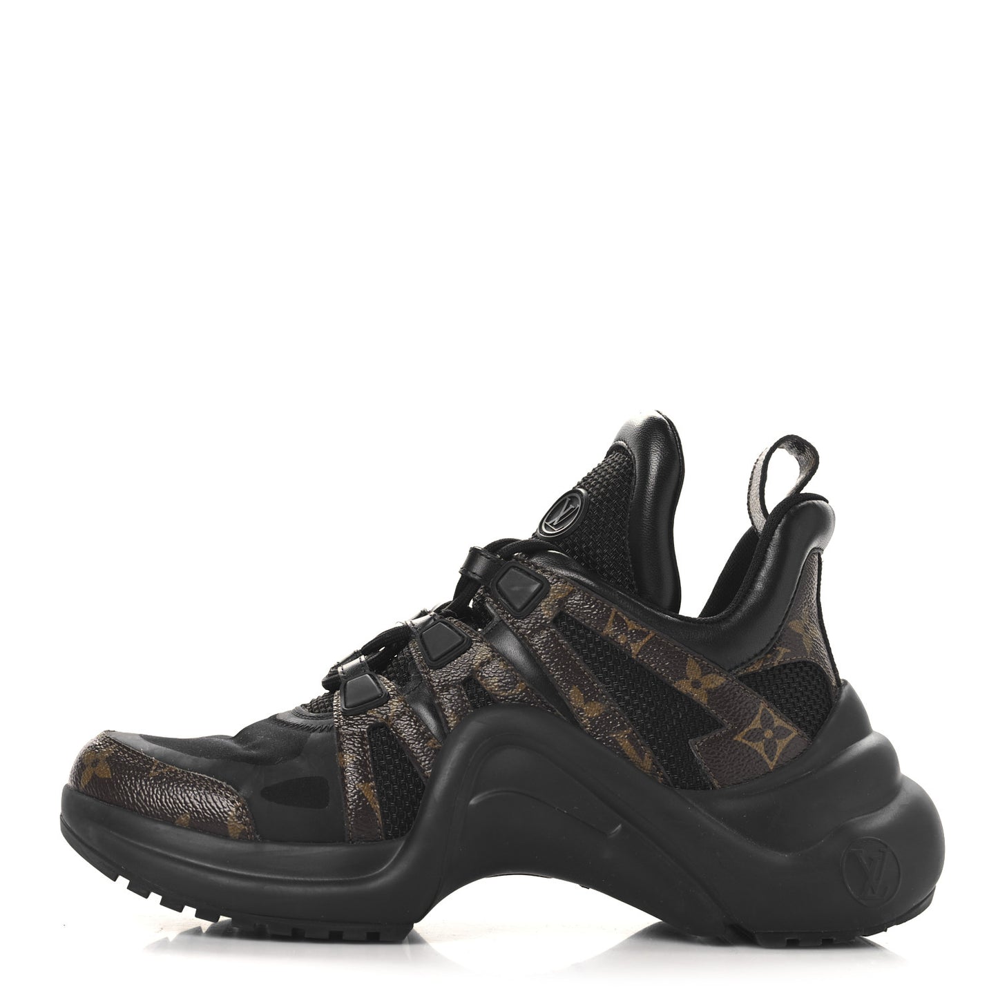 Calfskin Patent Monogram LV Archlight Sneakers 39 Black