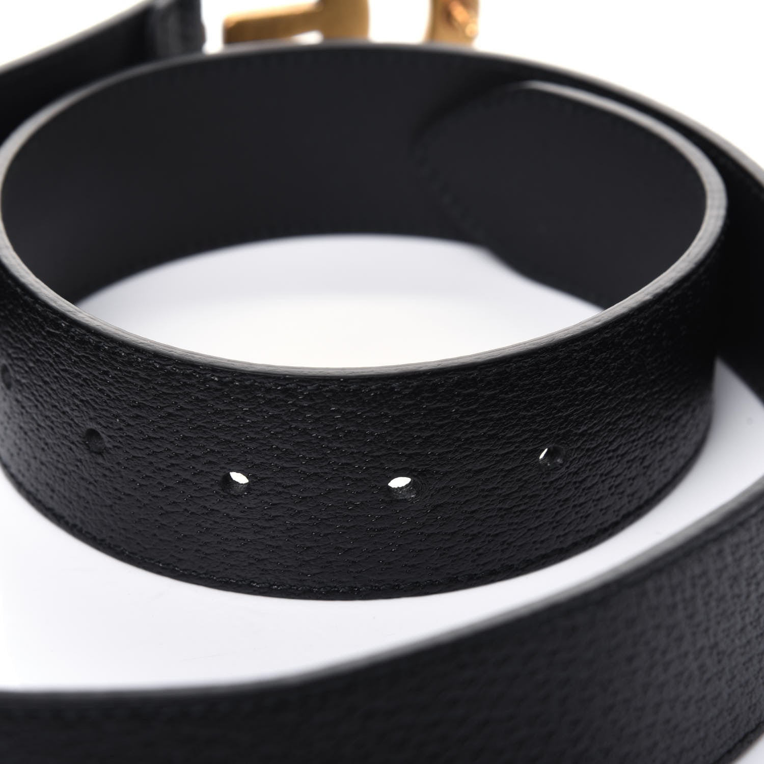 Gucci Textured Calfskin Double G 40mm Belt 85 34 Black 7 of 8