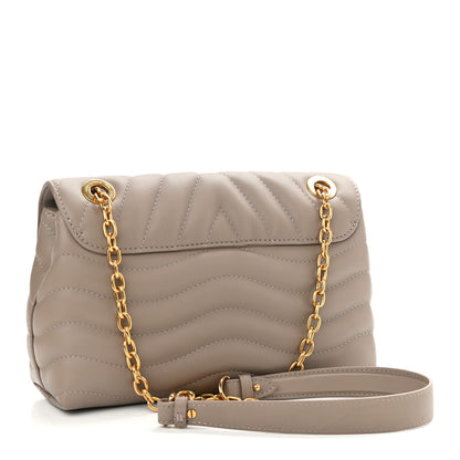 Louis Vuitton Calfskin LV New Wave Chain Bag Taupe 5 of 9