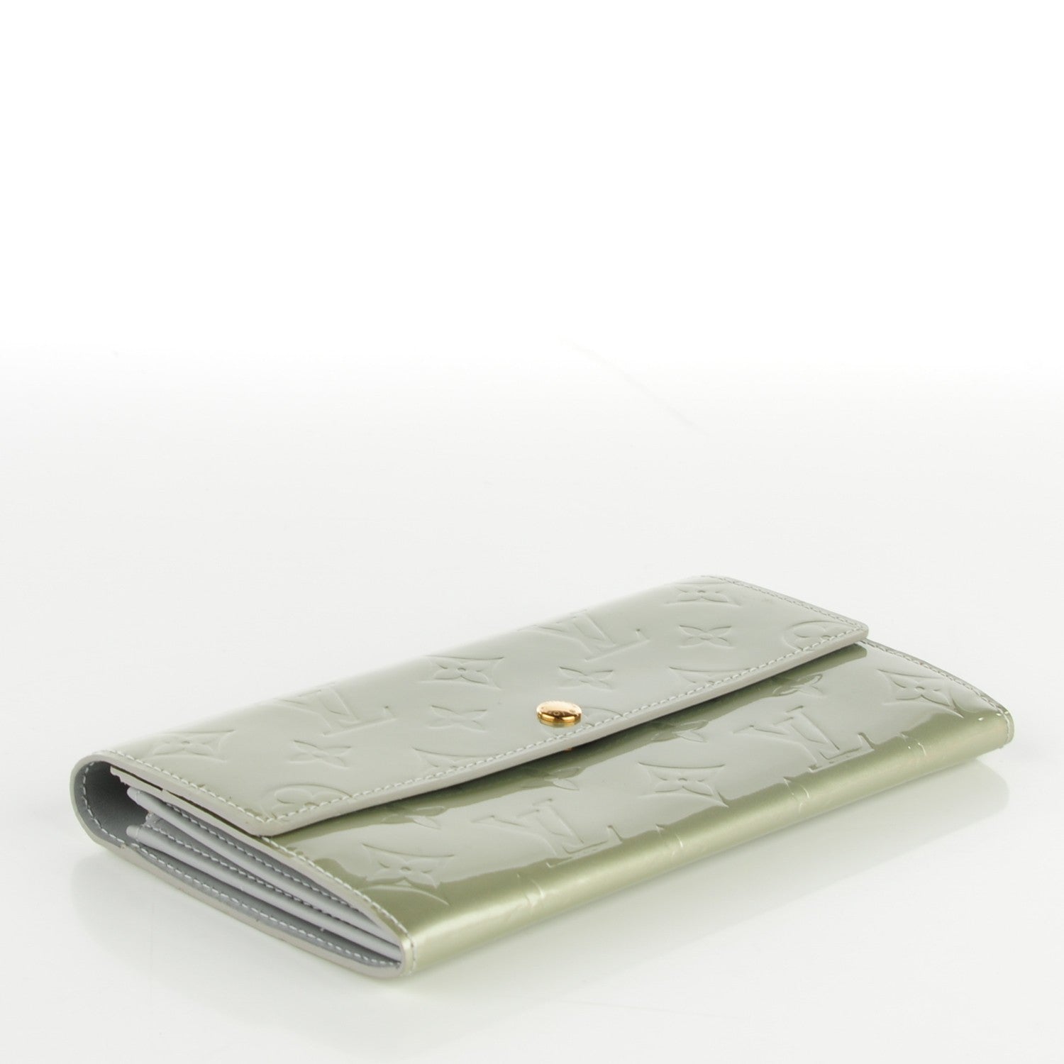Louis Vuitton Vernis Pochette Porte-Monnaie Credit Wallet Silver 5 of 8