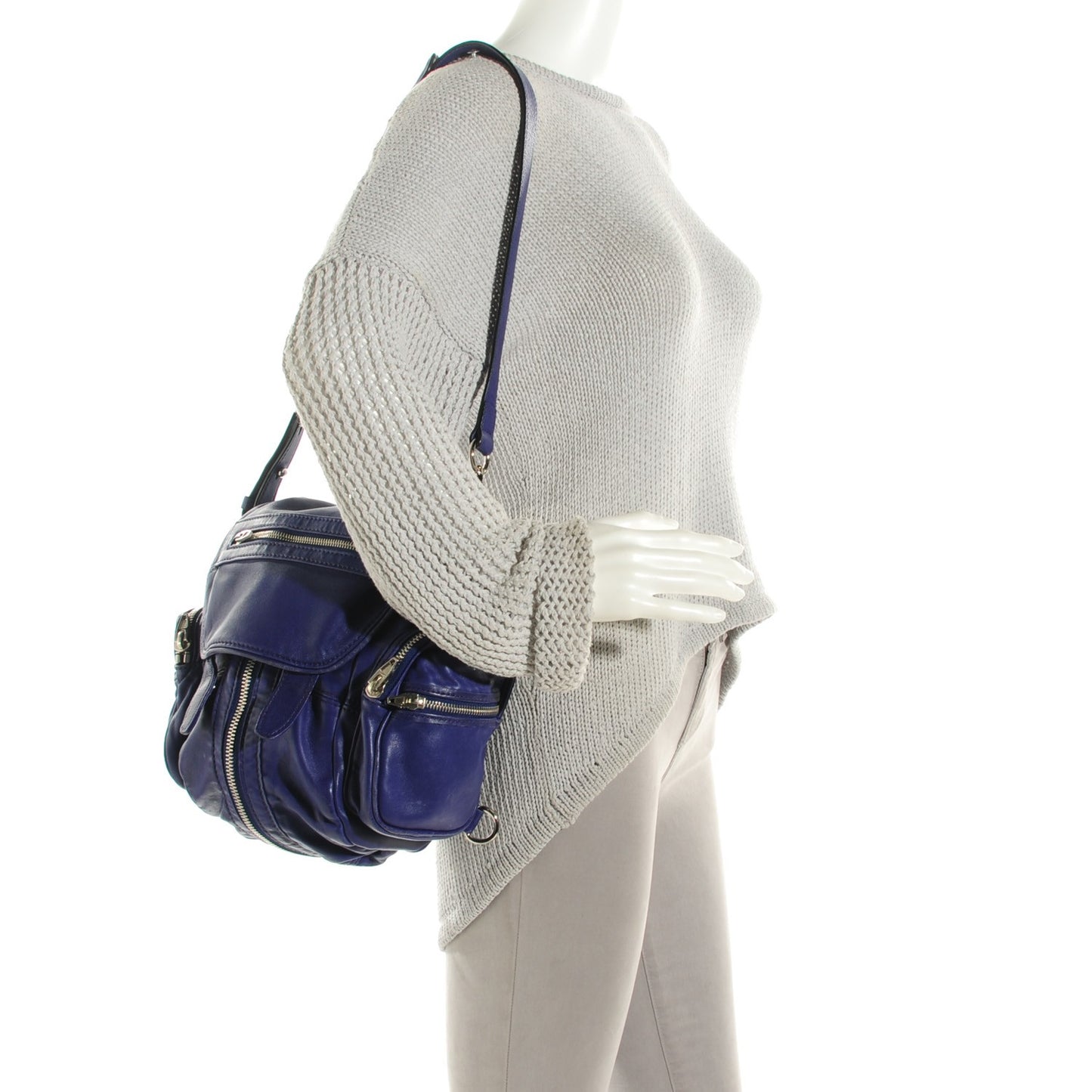 Washed Lambskin Mini Marti Backpack Swim