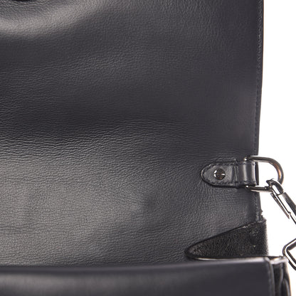 Christian Dior Grained Calfskin Medium Be Dior Flap Black 9 of 10