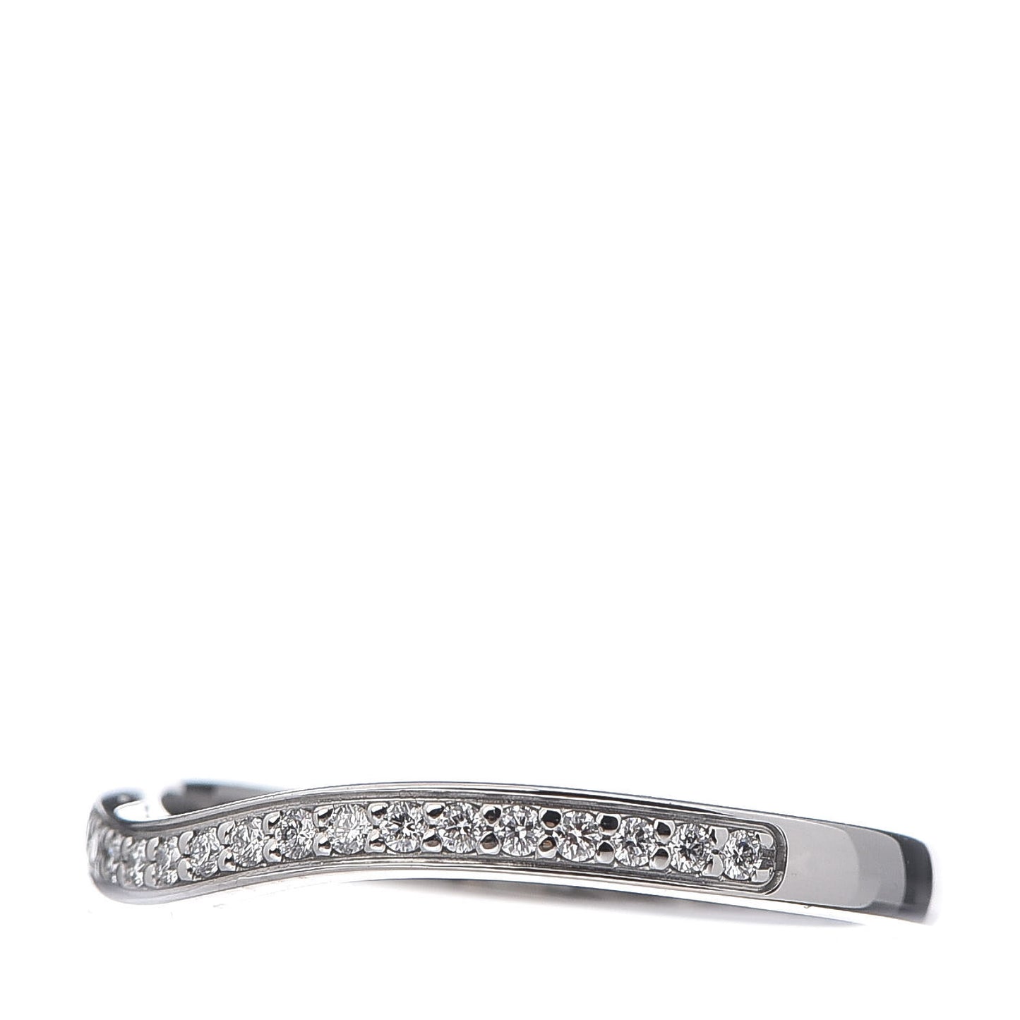 Platinum Diamond Ballerine Wedding Band Ring 48 4.5