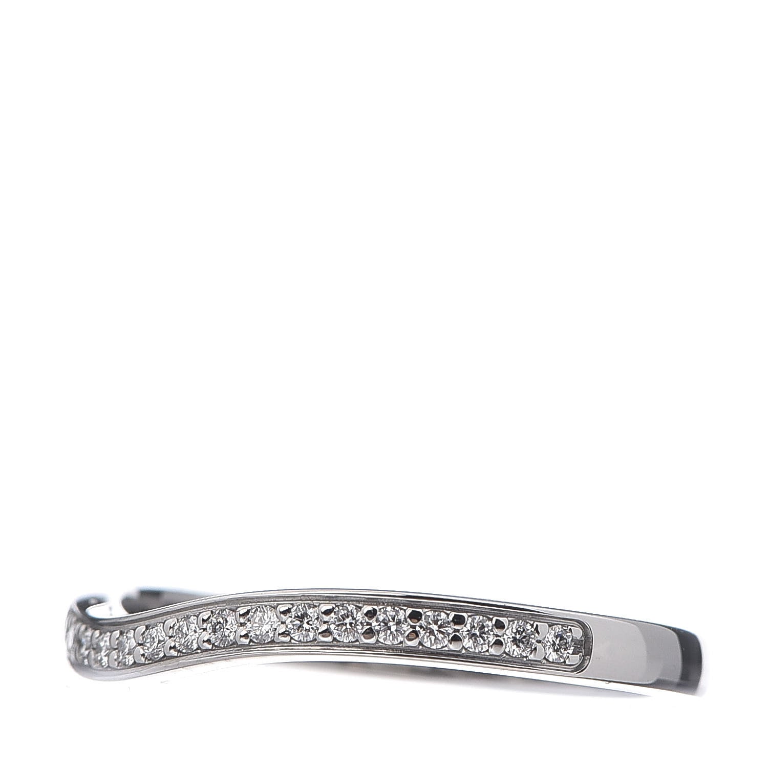 Cartier Platinum Diamond Ballerine Wedding Band Ring 48 4.5 3 of 6