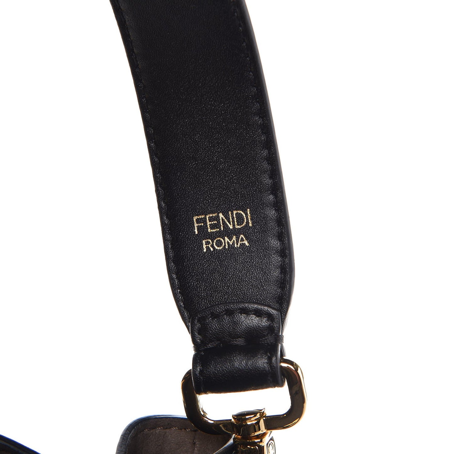 Vitello Liberty Lucido F is Fendi Mini Mon Tresor Bucket Bag Black