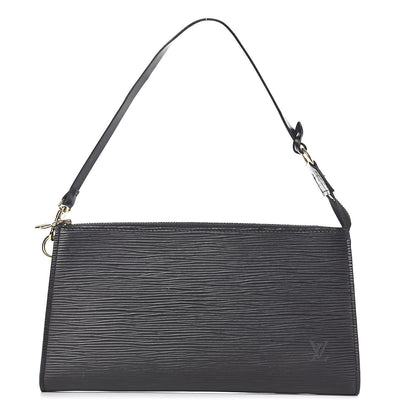Louis Vuitton Epi Pochette Accessories 24 Black 1 of 11