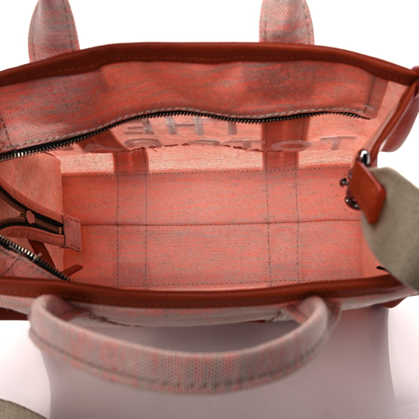 Cotton Canvas The Summer Medium Tote Bag Orange Rust