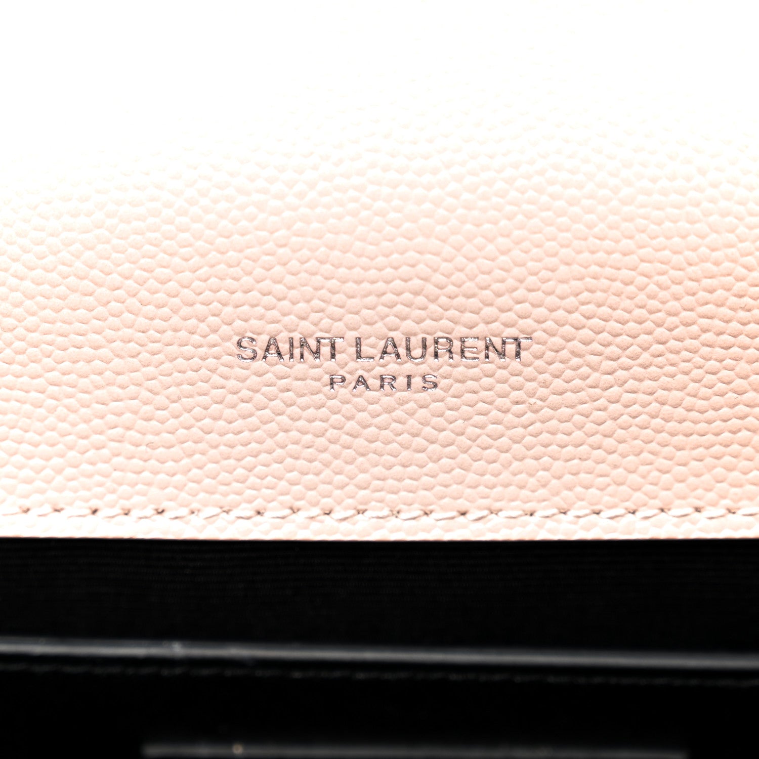 Saint Laurent Grain De Poudre Textured Mixed Matelasse Medium Triquilt Monogram Satchel Marble Pink 7 of 11
