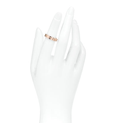 Cartier 18K Pink Gold Diamond 4mm LOVE Wedding Band Ring 50 5.25 2 of 5