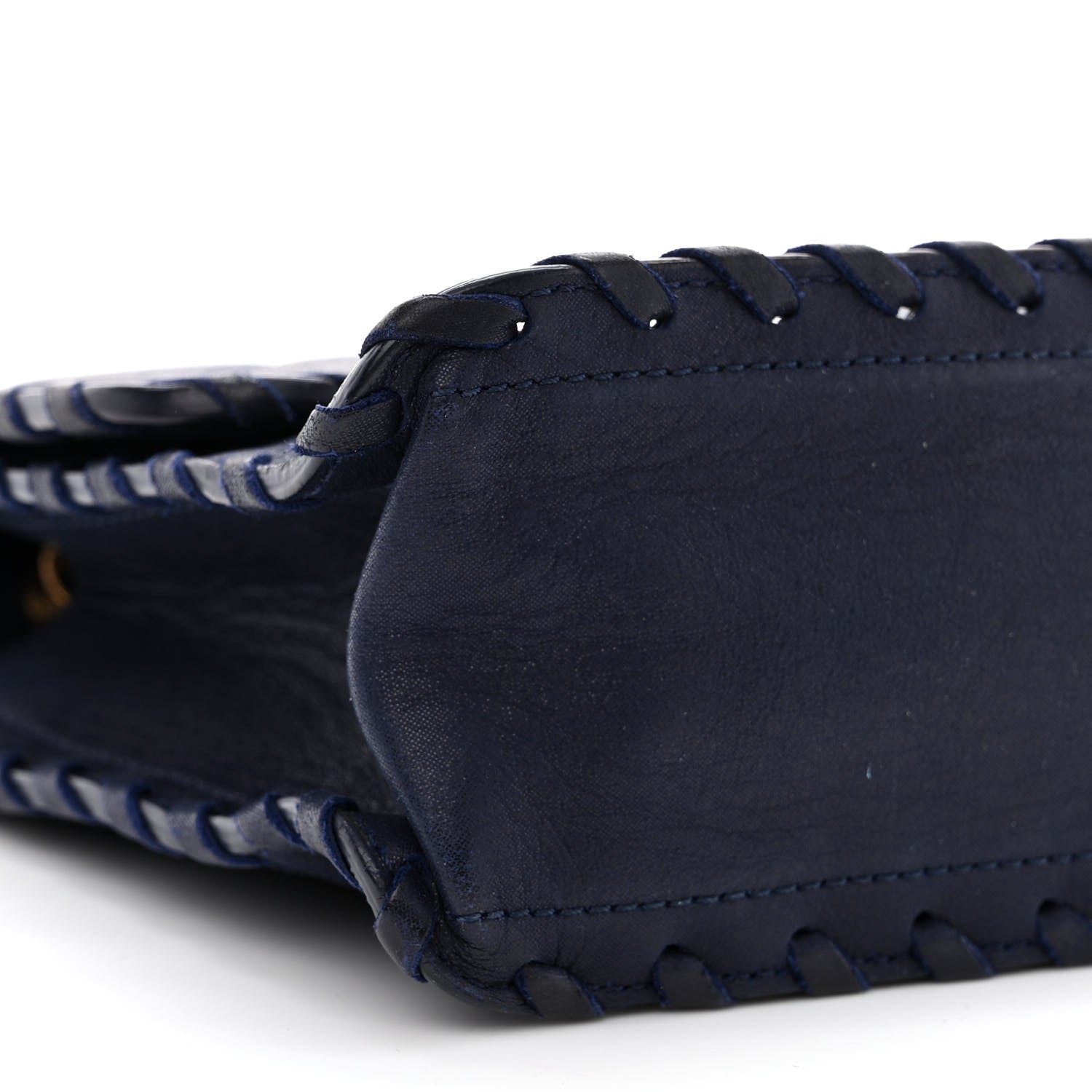 Chanel Iridescent Calfskin Small Happy Stitch Flap Navy 9 of 10