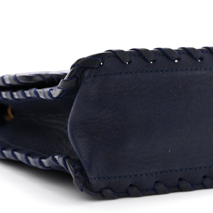 Chanel Iridescent Calfskin Small Happy Stitch Flap Navy 9 of 10