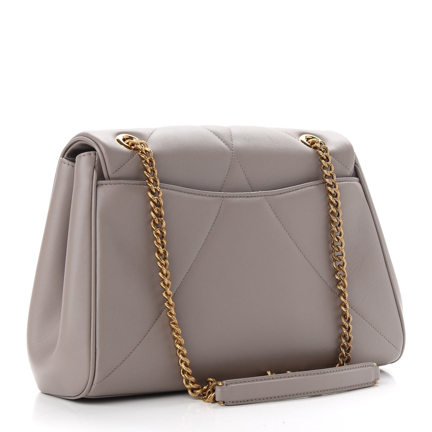 Nappa Quilted Large Devotion Bag Grey