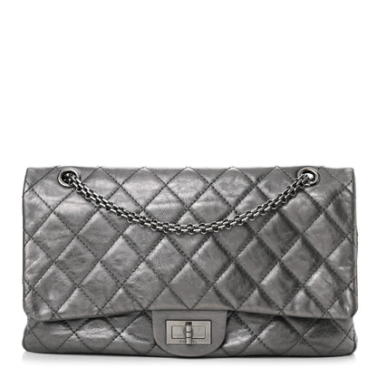Chanel Metallic Aged Calfskin Quilted 2.55 Reissue 227 Flap Dark Silver 1 of 13