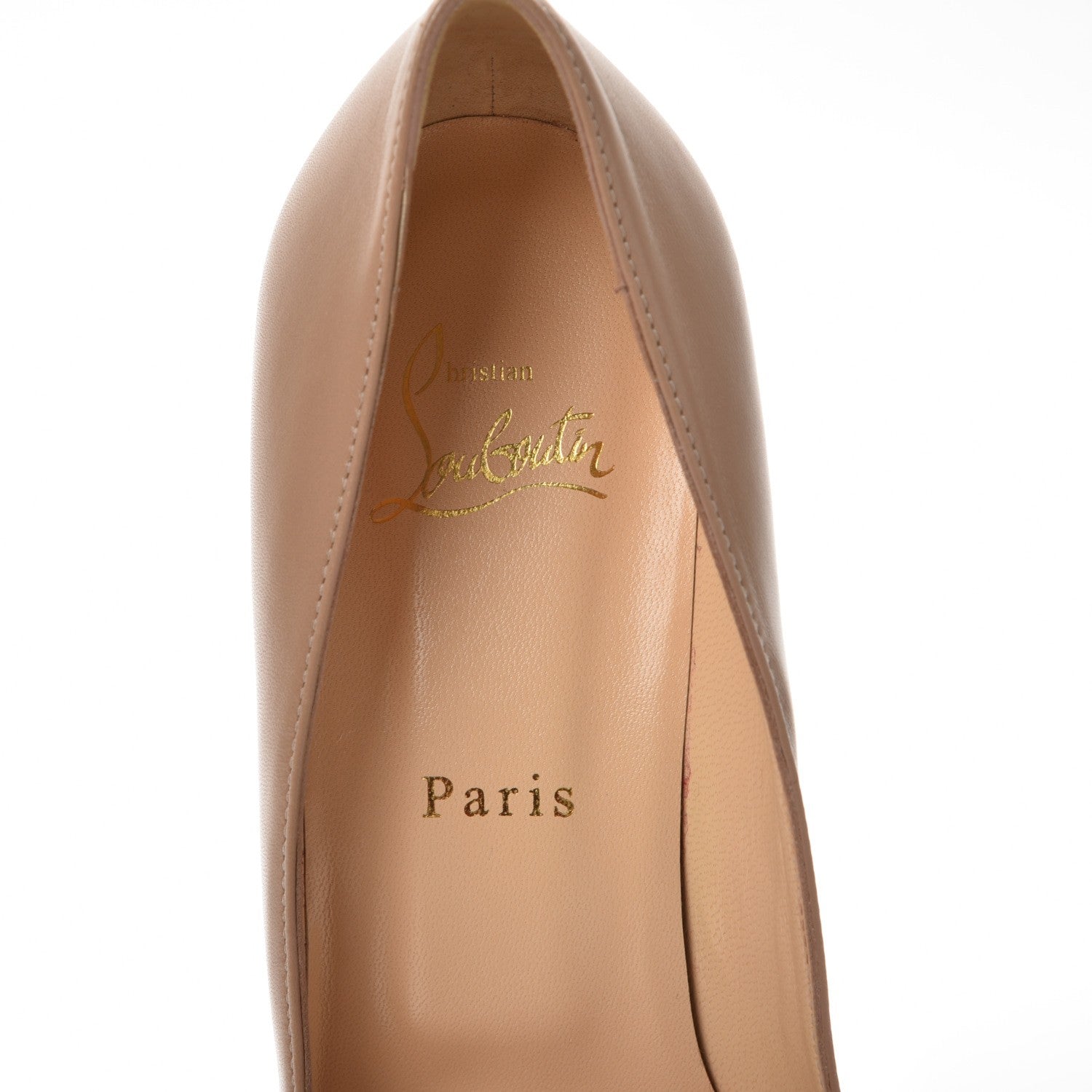 Christian Louboutin Nappa Viva 85 Pumps 39.5 Nude 7 of 9