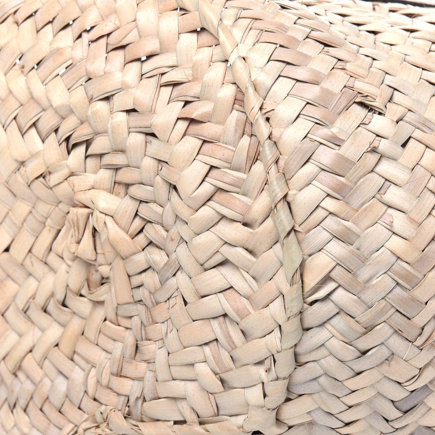 Raffia Basket Tote Bag Cream Multi